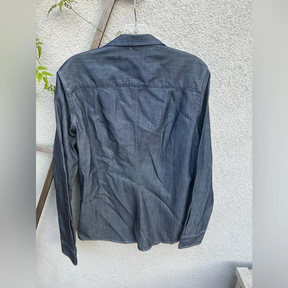 Frank & Eileen Barry button down dark rinse shirt - Picture 6 of 6